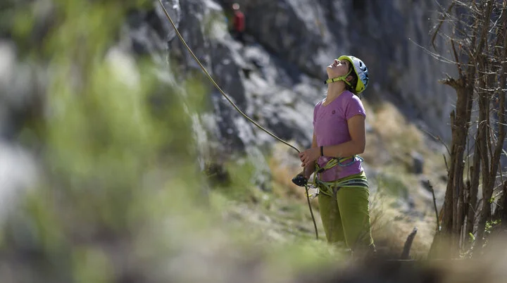 Outdoor-Klettern am Fels | © DAV/Wolfgang Ehn